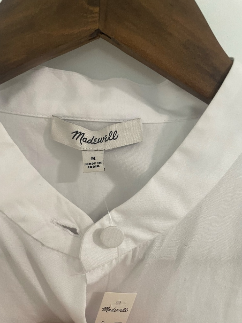 NWT Madewell Puff-Sleeve Button-Up Shirt - Picture 4 of 5